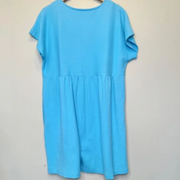Stan Herman 80's VTG Zip Front Hip Pockets Retro Robe Swim Coverup - Picture 2 of 9
